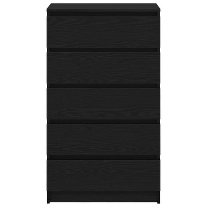 Byrå Svart Ek 60x36x103 cm