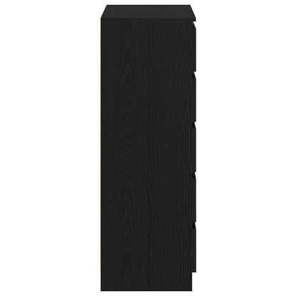 Byrå Svart Ek 60x36x103 cm