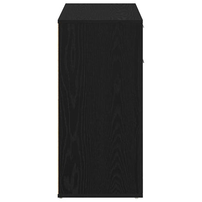 Skänk Svart Ek 80x36x75 cm