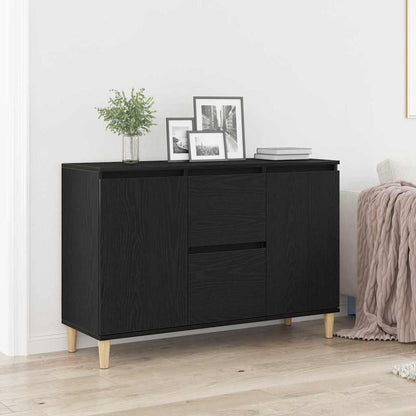 Skänk Svart med låda 102 x 35 x 60 cm