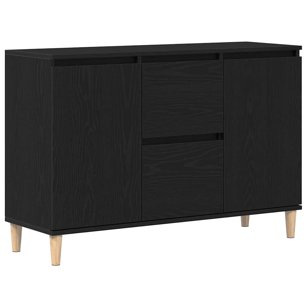 Skänk Svart med låda 102 x 35 x 60 cm
