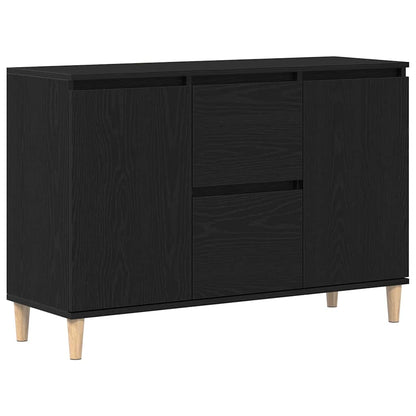 Skänk Svart med låda 102 x 35 x 60 cm