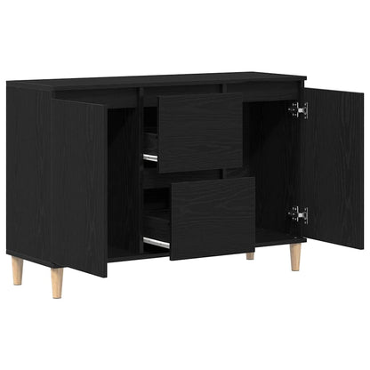 Skänk Svart med låda 102 x 35 x 60 cm