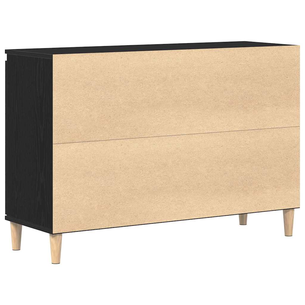 Skänk Svart med låda 102 x 35 x 60 cm