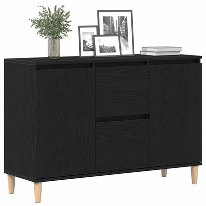 Skänk Svart med låda 102 x 35 x 60 cm
