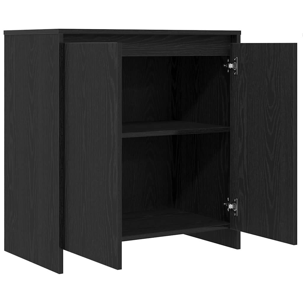 Skänk Svart Ek 70x41x75 cm