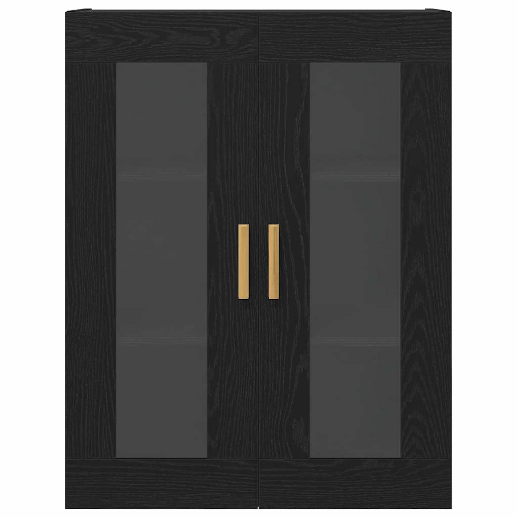 Väggskåp Svart ek 69.5 x 34 x 90 cm