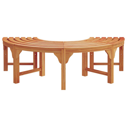 Trädgårdsbänk Trä Naturfärg 160 x 80 x 45cm Massiv Eukalyptus Trä