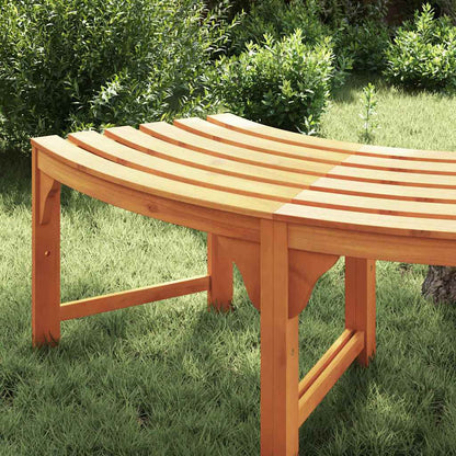 Trädgårdsbänk Trä Naturfärg 160 x 80 x 45cm Massiv Eukalyptus Trä