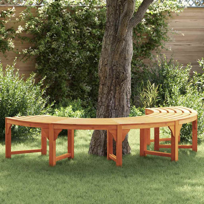 Trädgårdsbänk Trä Naturfärg 160 x 80 x 45cm Massiv Eukalyptus Trä