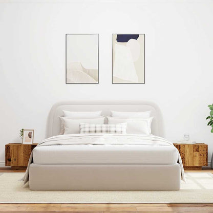 Sängbord Nattduksbord Åldrat Trä 100x35x40 cm