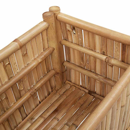Utomhus Blomkruka Trä bädd Brun 90 x 35 x 70 cm Bambu