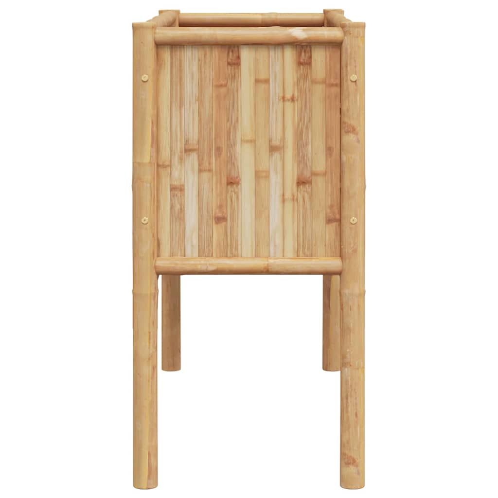 Utomhus Blomkruka Trä bädd Brun 90 x 35 x 70 cm Bambu