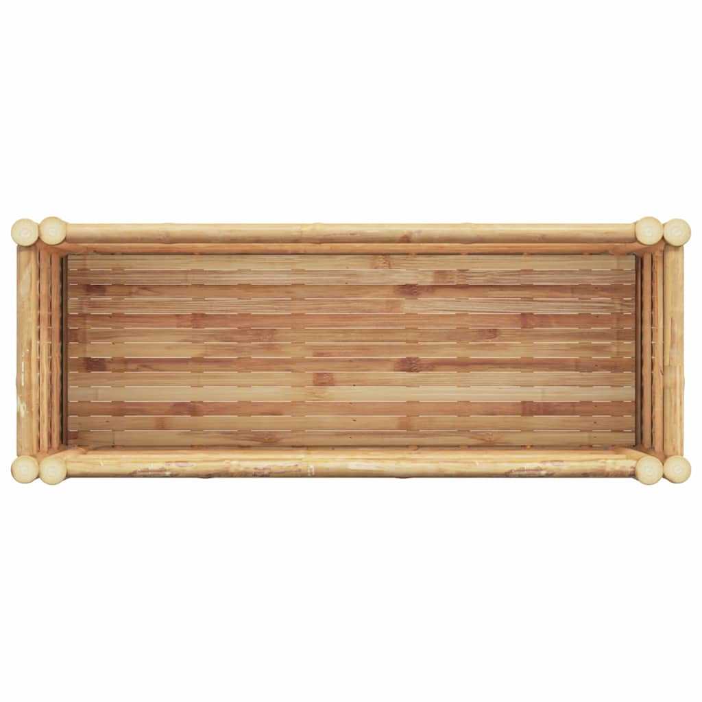 Utomhus Blomkruka Trä bädd Brun 90 x 35 x 70 cm Bambu