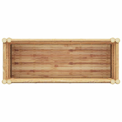 Utomhus Blomkruka Trä bädd Brun 90 x 35 x 70 cm Bambu
