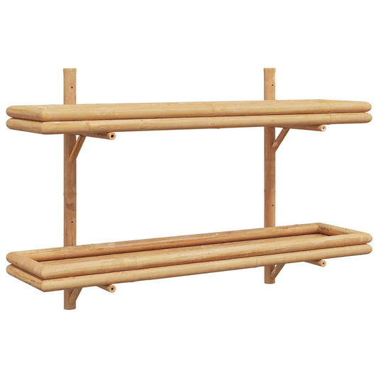 Vägghylla Brun 100 x 26 x 60 cm Bambu