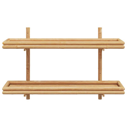 Vägghylla Brun 100 x 26 x 60 cm Bambu