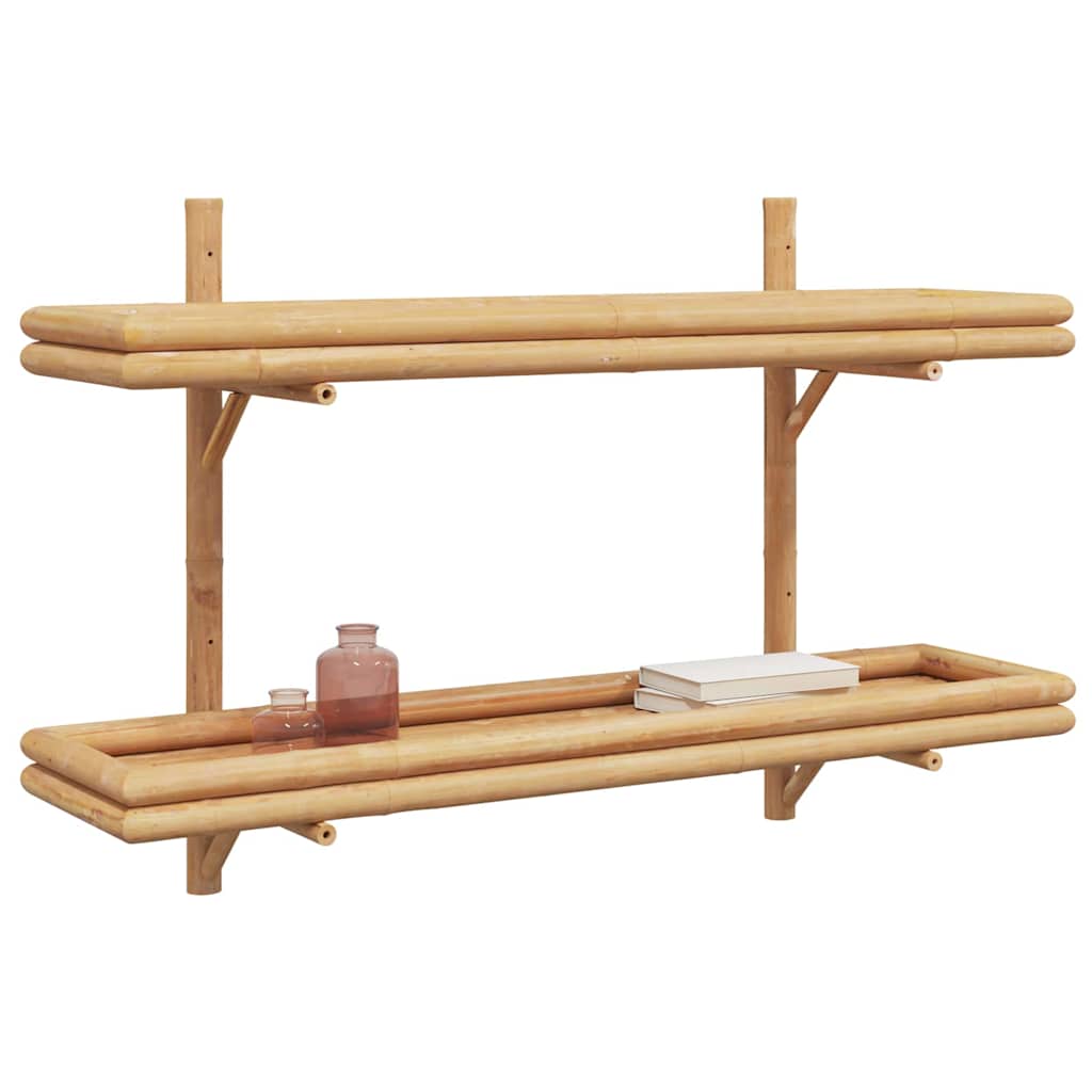 Vägghylla Brun 100 x 26 x 60 cm Bambu