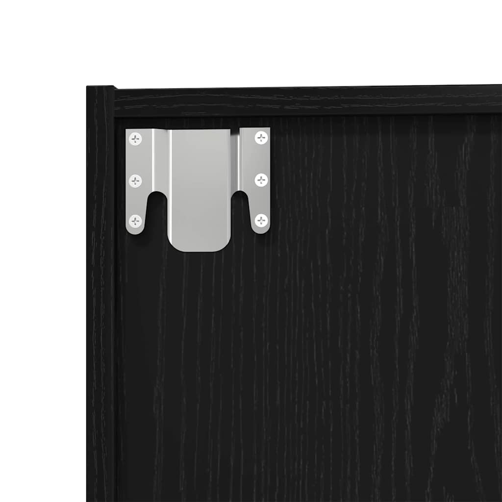 Bokhylla Svart Ek 143 x 30 x 36 cm