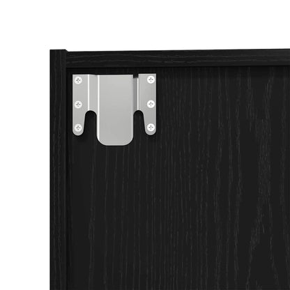 Bokhylla Svart Ek 143 x 30 x 36 cm