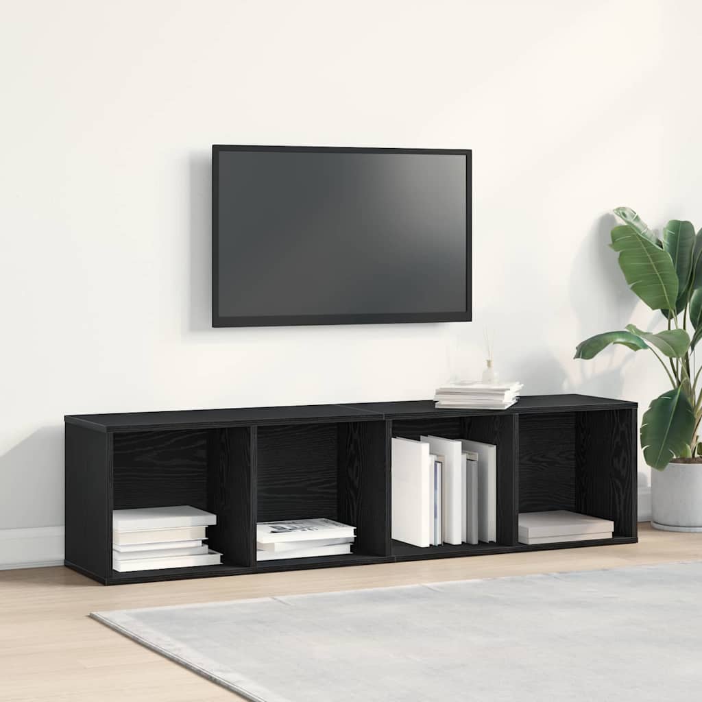 Bokhylla Svart Ek 143 x 30 x 36 cm