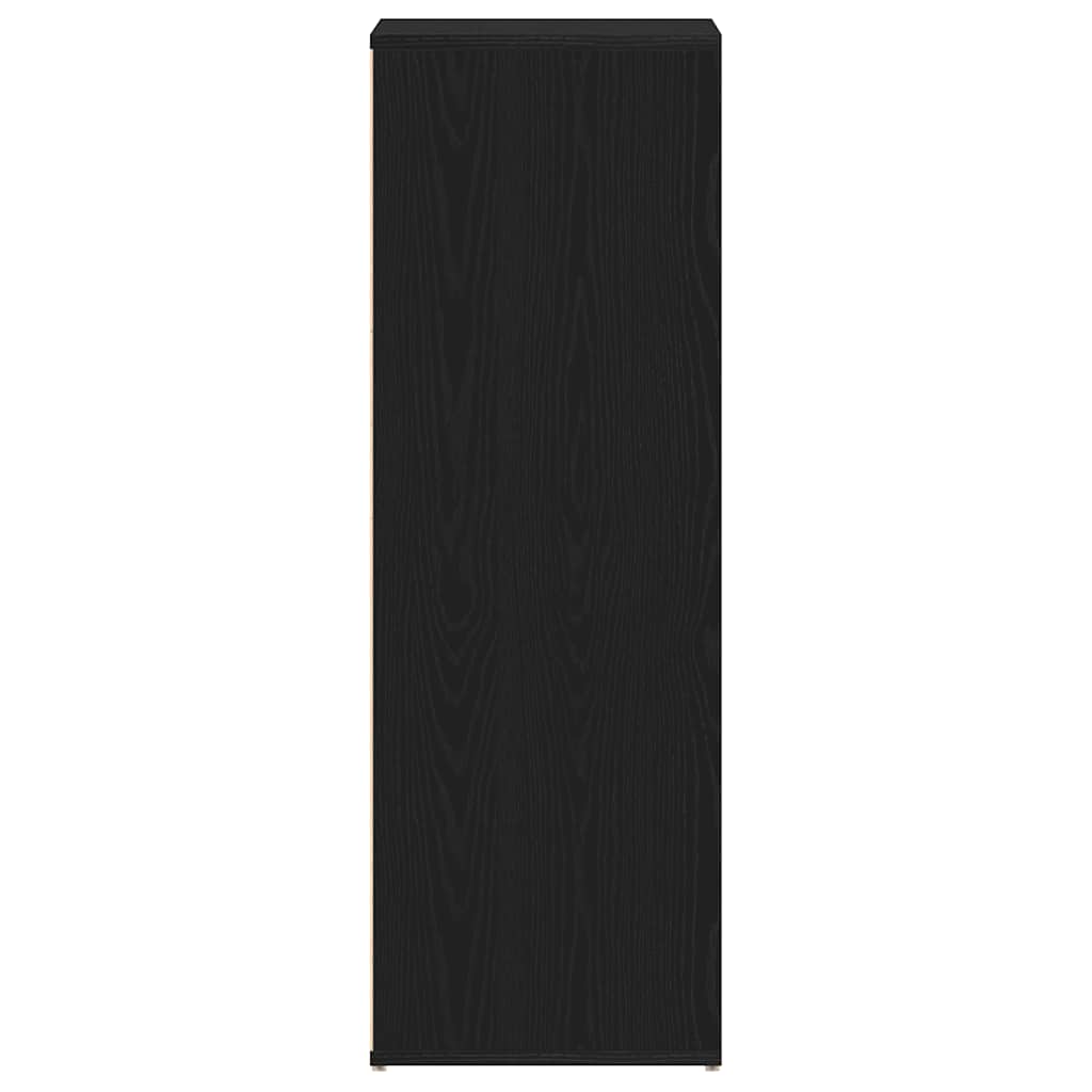 Skoställ Svart Ek Skohylla Rökfärgad 54x34x100,5 cm