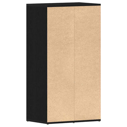 Skoställ Svart Ek Skohylla Rökfärgad 54x34x100,5 cm