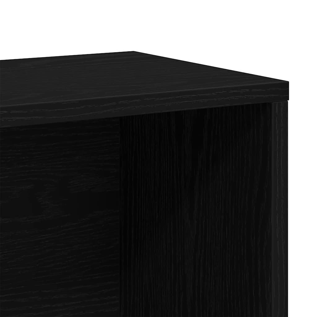 Bokhylla Svart Ek 155 x 24 x 160 cm