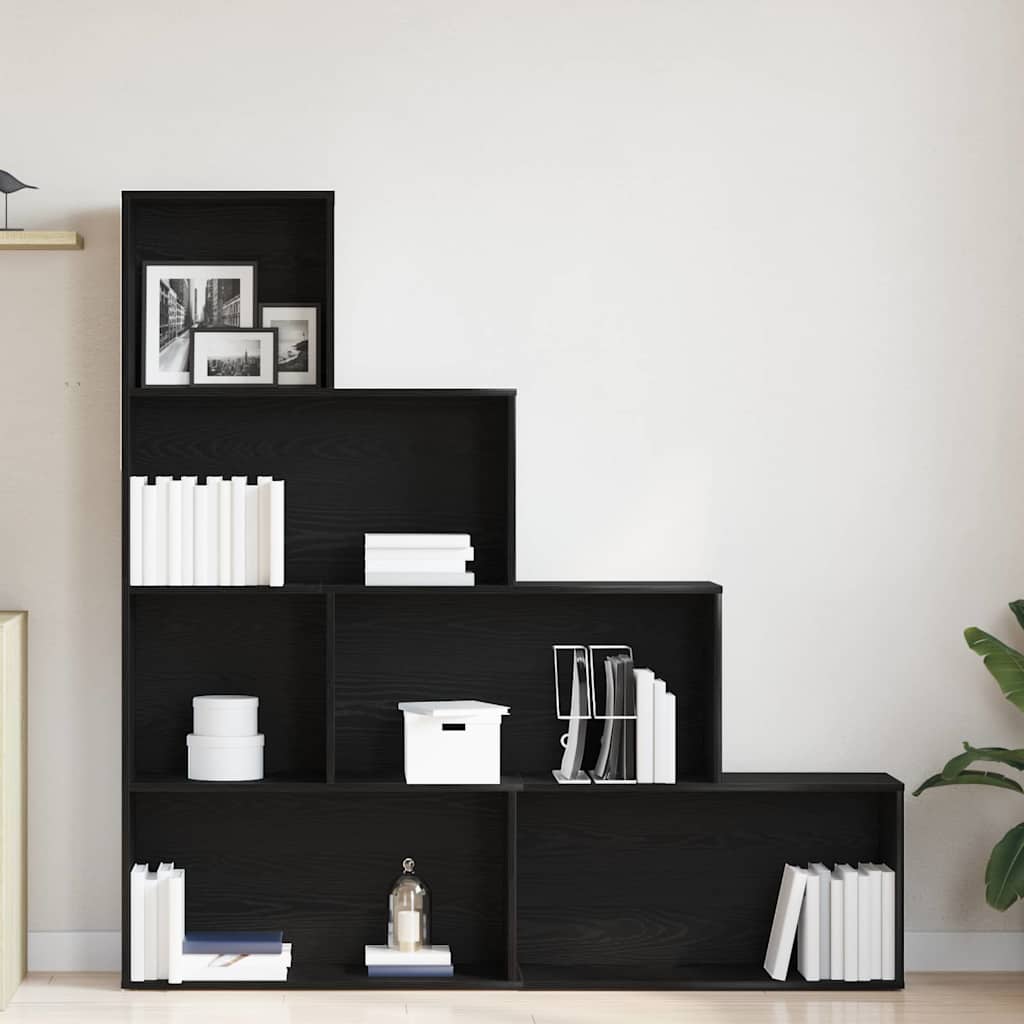 Bokhylla Svart Ek 155 x 24 x 160 cm