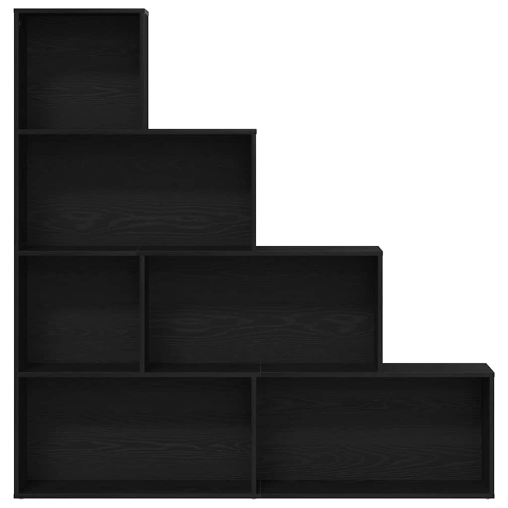 Bokhylla Svart Ek 155 x 24 x 160 cm