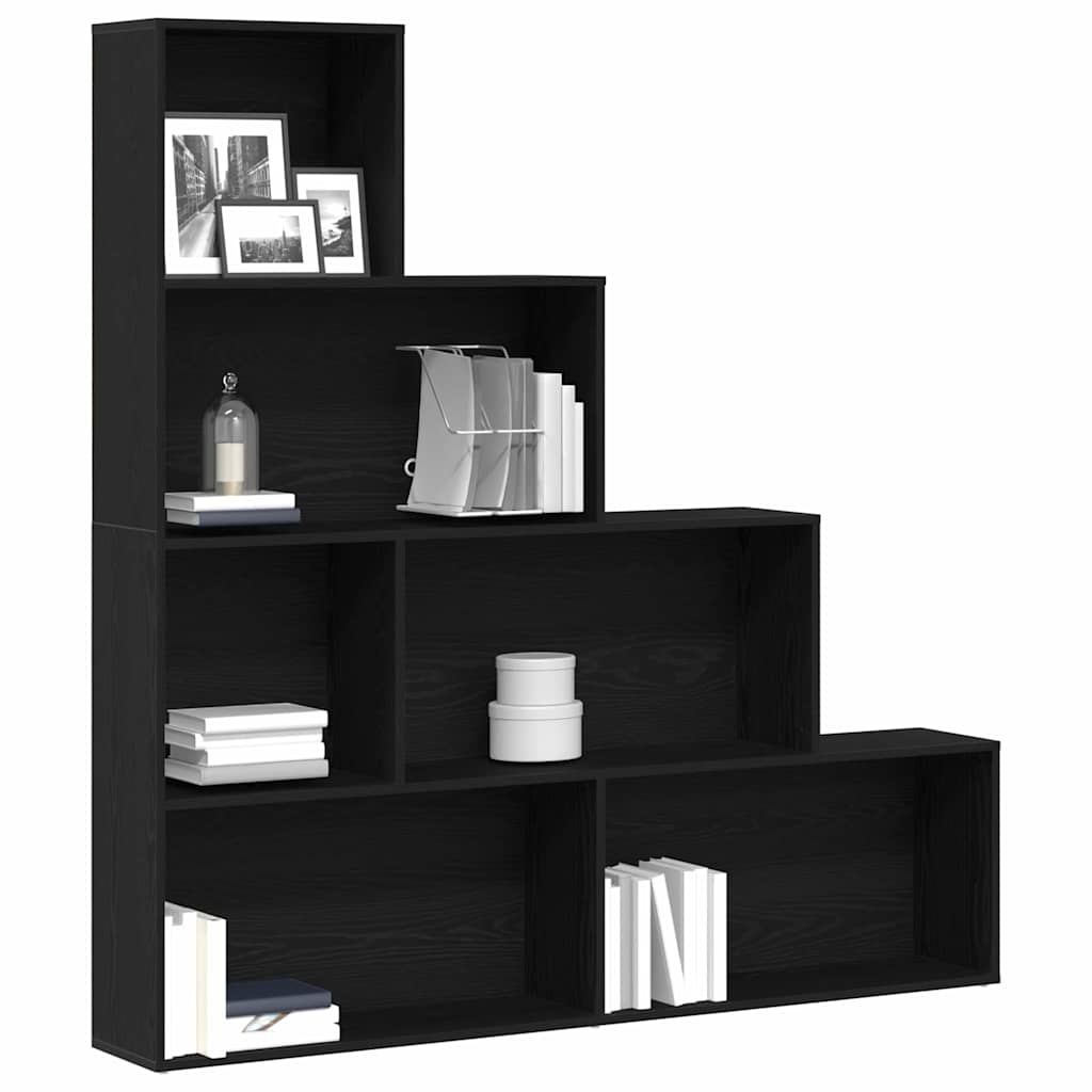 Bokhylla Svart Ek 155 x 24 x 160 cm