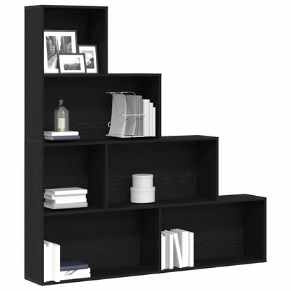 Bokhylla Svart Ek 155 x 24 x 160 cm