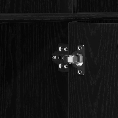 Bokhylla Svart Ek 98x29x97,5 cm