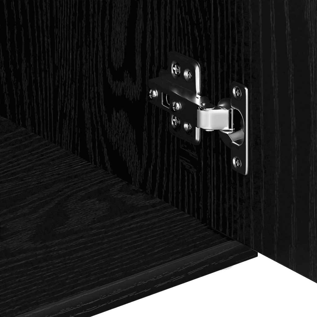 Skänk Svart Ek 91x29,5x65 cm