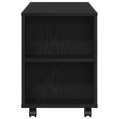 TV-Möbel Svart Ek TV-Bänk med hjul 102x34,5x43 cm