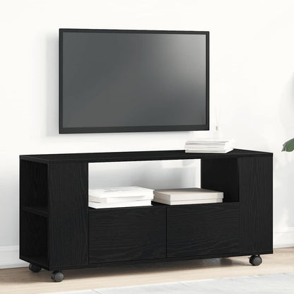 TV-Möbel Svart Ek TV-Bänk med hjul 102x34,5x43 cm