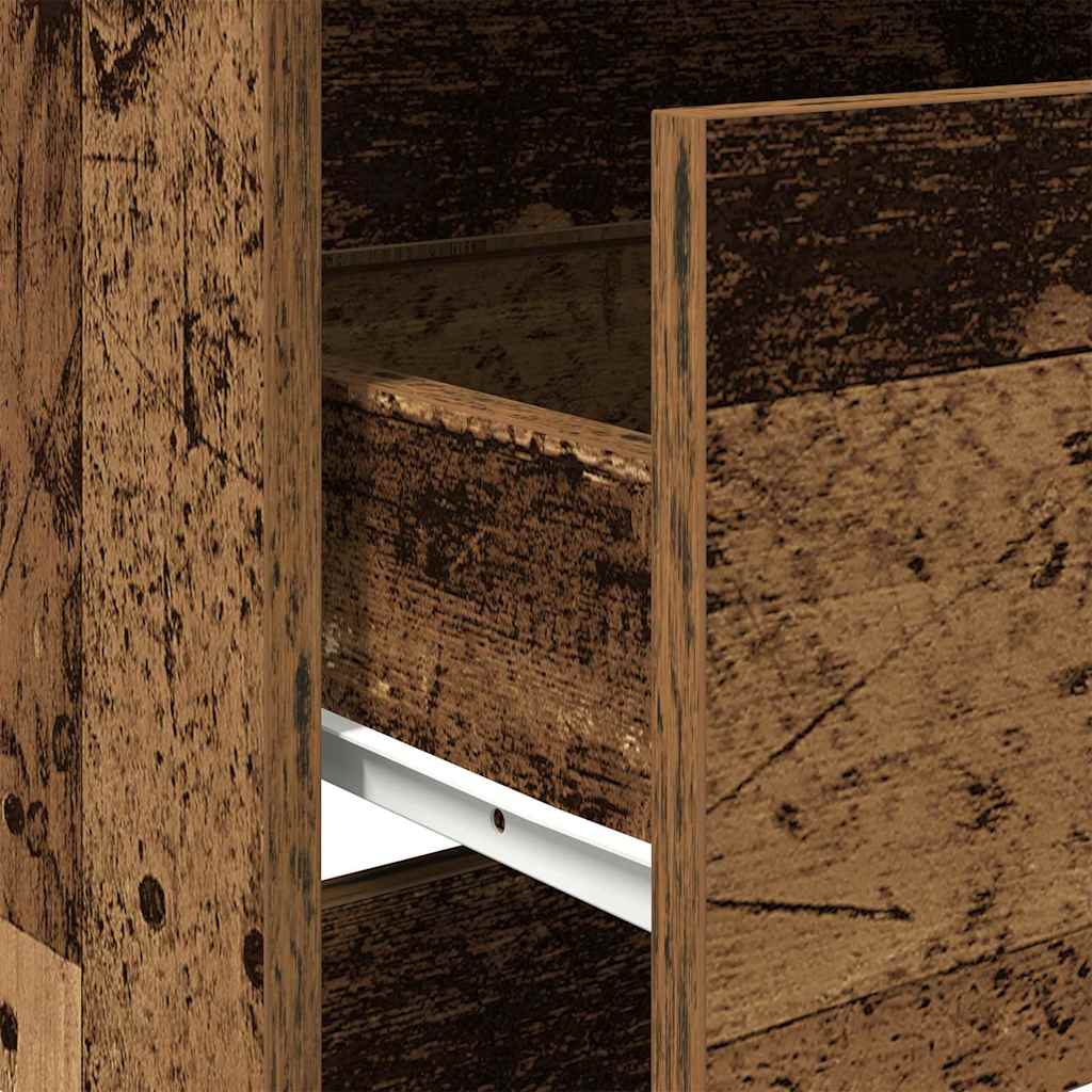 Byrå Åldrat Trä 60x35x76 cm