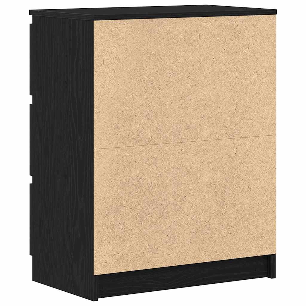 Byrå Svart Ek 60x35x76 cm