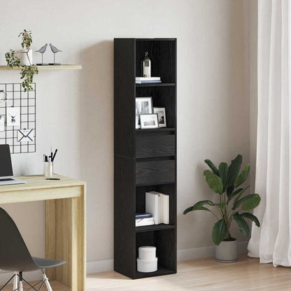 Bokhylla Svart Ek 36 x 30 x 171 cm
