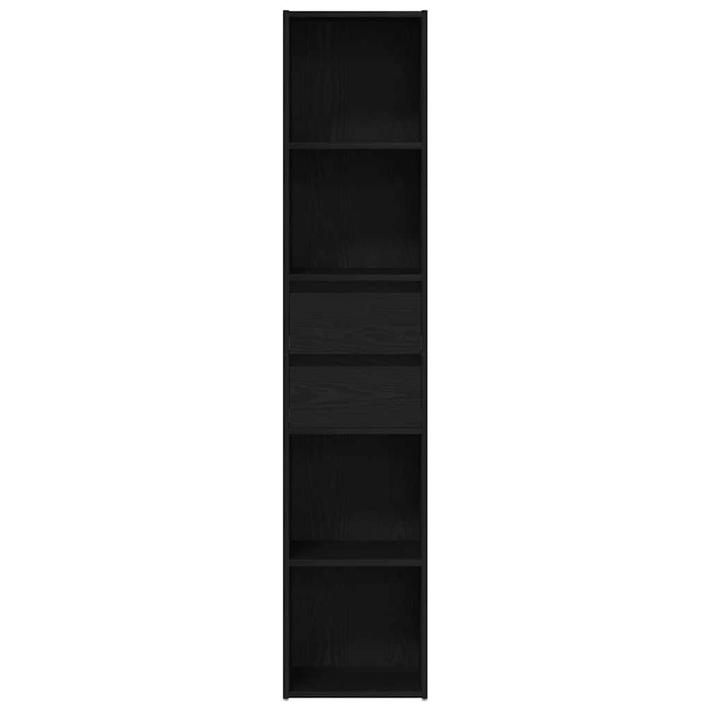 Bokhylla Svart Ek 36 x 30 x 171 cm