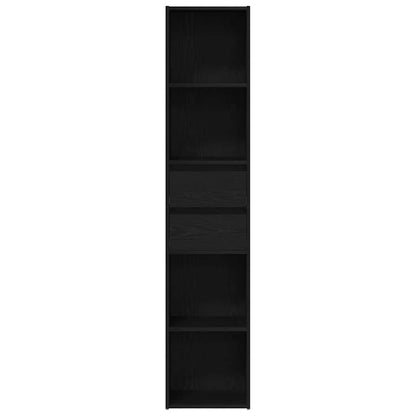Bokhylla Svart Ek 36 x 30 x 171 cm