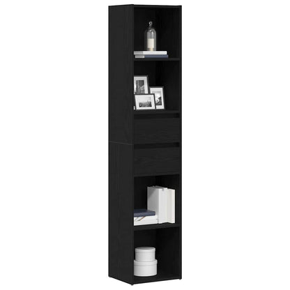 Bokhylla Svart Ek 36 x 30 x 171 cm