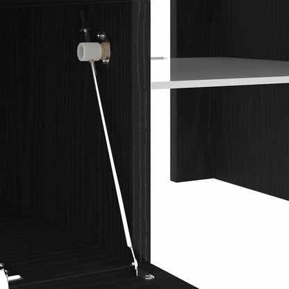 TV-Möbel Svart Ek TV-skåp med låda 120 x 35 x 40 cm