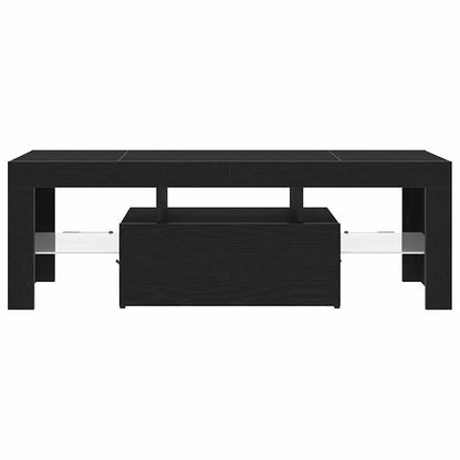 TV-Möbel Svart Ek TV-skåp med låda 120 x 35 x 40 cm