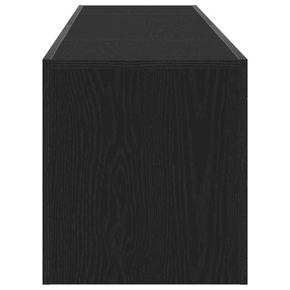 TV-Möbel Svart Ek TV-skåp med låda 120 x 35 x 40 cm