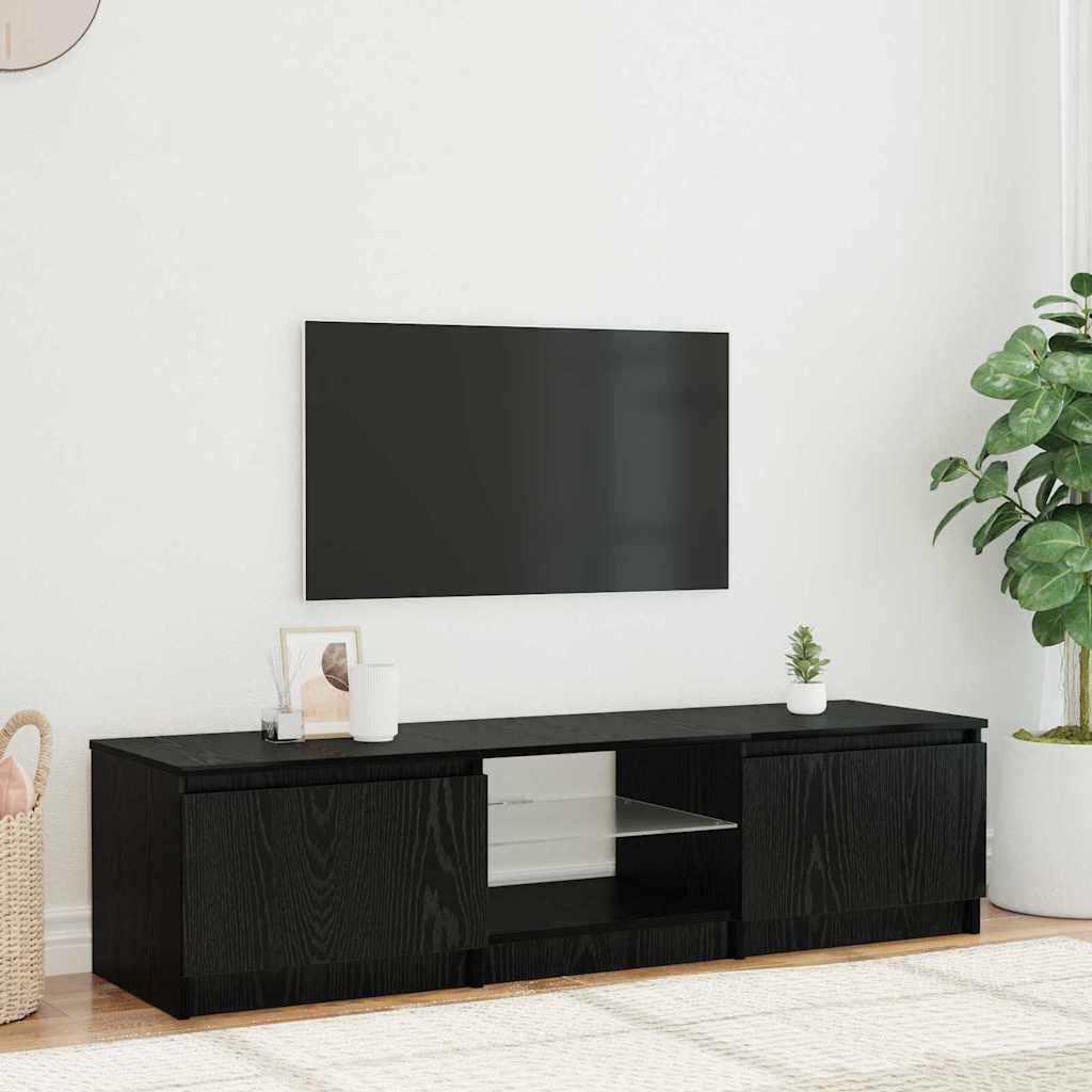 TV-Möbel Svart Ek TV-skåp 140 x 38,5 x 36 cm