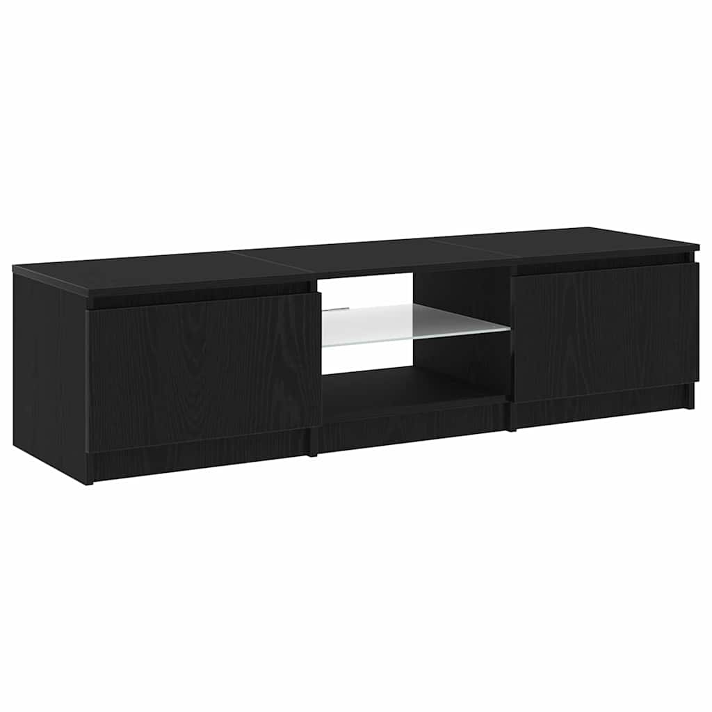 TV-Möbel Svart Ek TV-skåp 140 x 38,5 x 36 cm