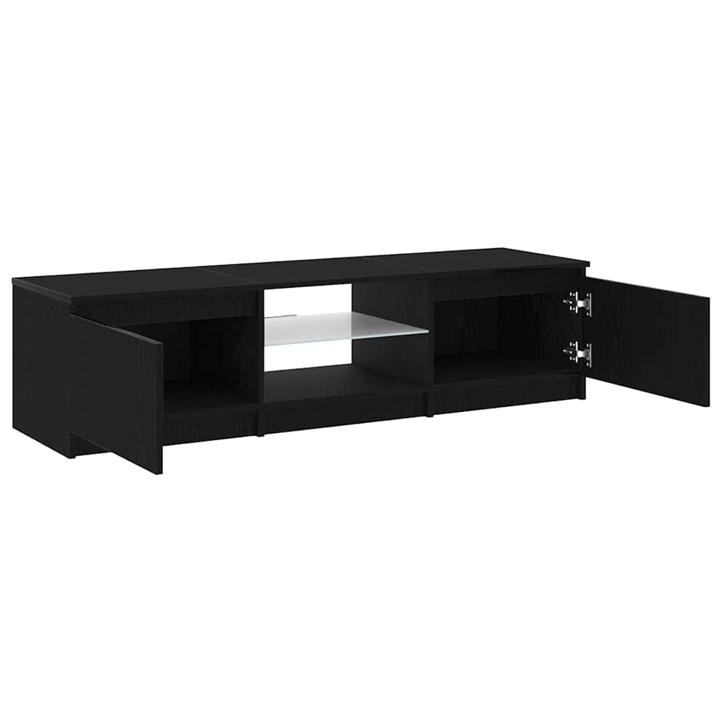 TV-Möbel Svart Ek TV-skåp 140 x 38,5 x 36 cm