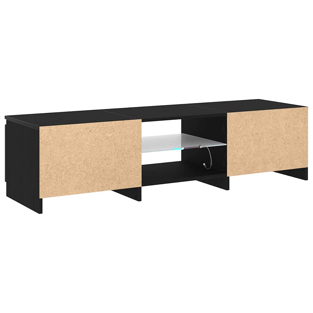 TV-Möbel Svart Ek TV-skåp 140 x 38,5 x 36 cm