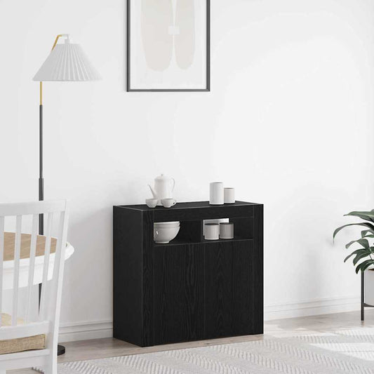 Skänk Svart 80 x 35 x 75 cm